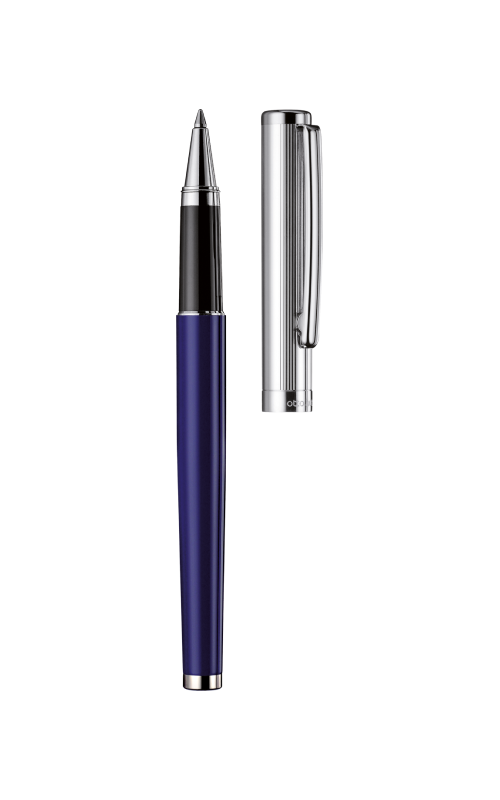 עט רולר בציפוי כחול מבריק | עיצוב 01 | OTTO HUTT