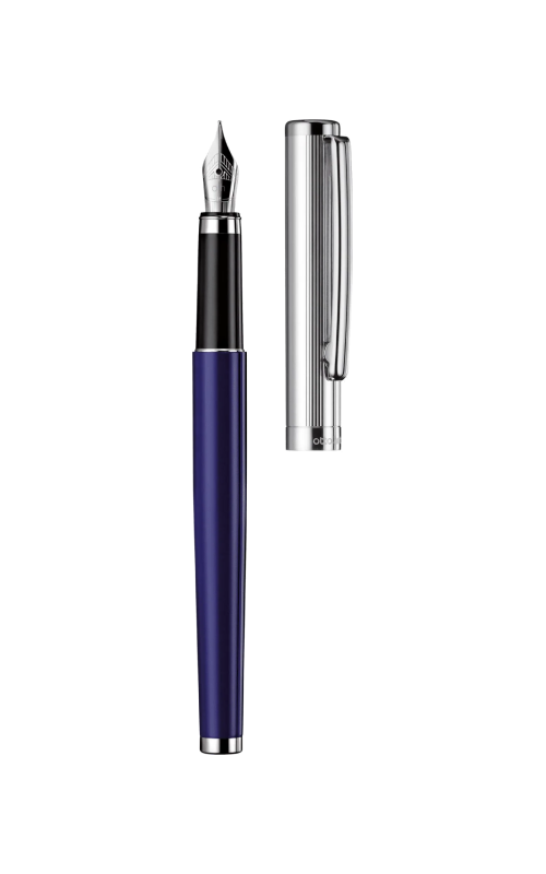עט נובע בציפוי כחול מבריק | עיצוב 01 | OTTO HUTT