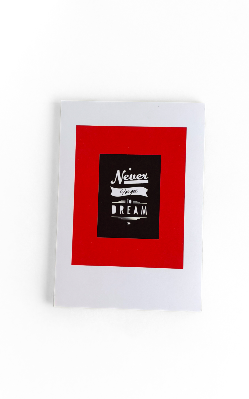 בלוק נייר שחור תליש  | NEVER FORGET TO DREAM