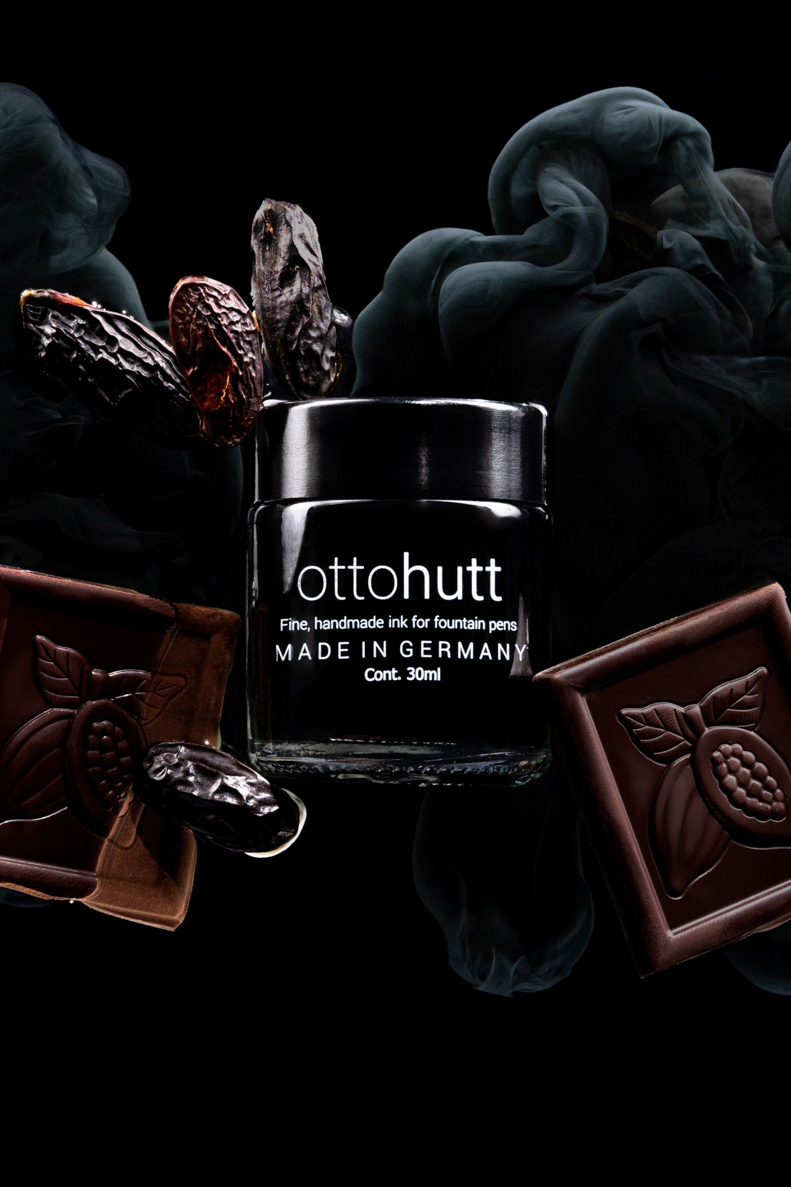 בקבוק דיו לעט נובע עם ניחוח | DARK CHOCOLATE | OTTO HUTT