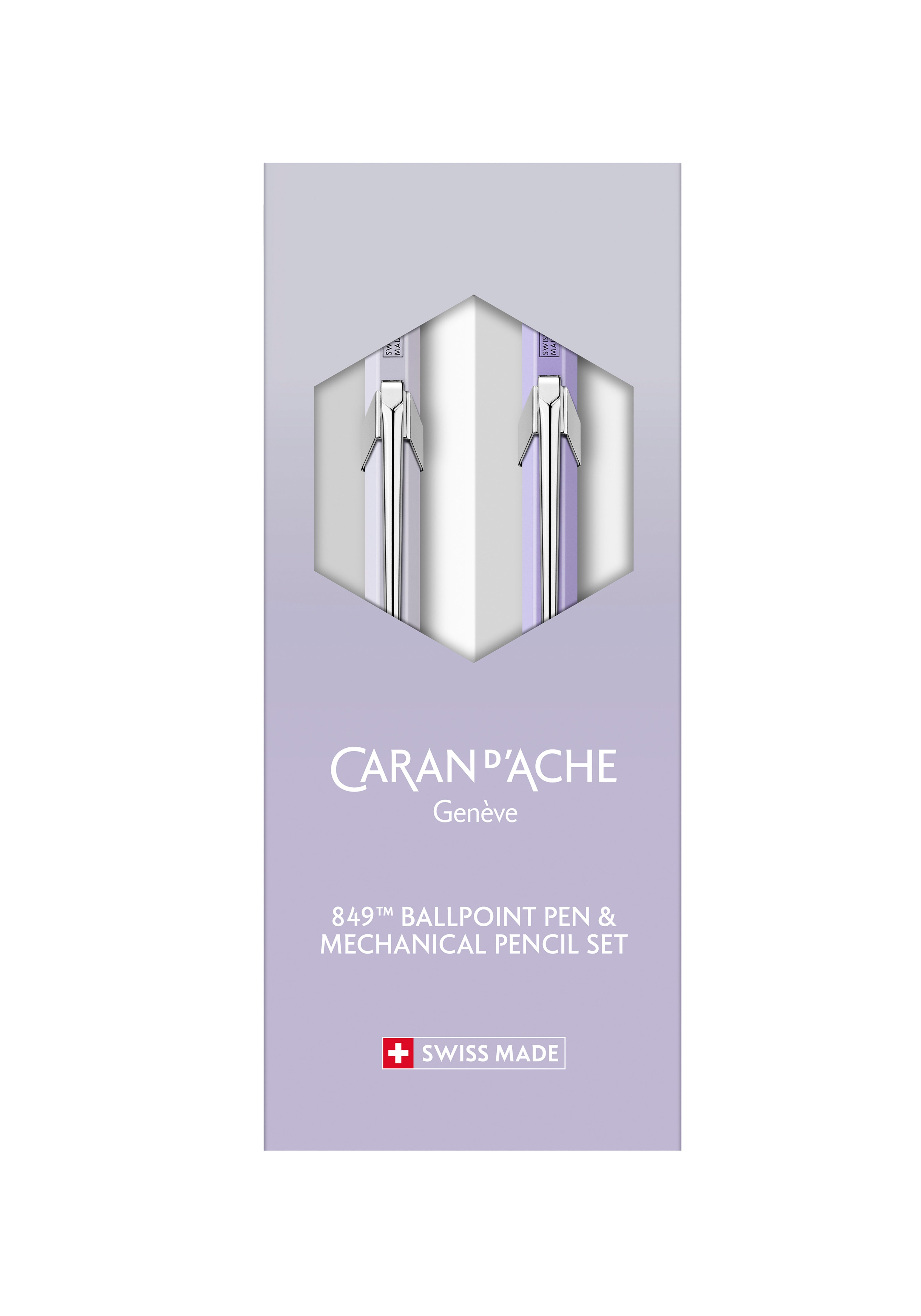 סט Blooming Lavender | עט כדורי + עיפרון מכני 0.5 | מהדורה מיוחדת | Caran d'Ache