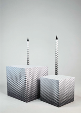 קוביית נייר לבן מאויירת | גיאומטרית חדשה | עיצוב PULP