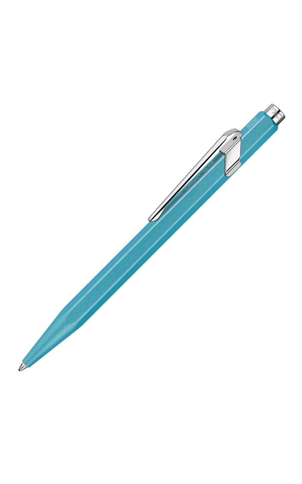 עט כדורי מסדרת 849 קולורמט של קראנדש | CARAN DACHE | COLORMAT-X טורקיז מטאלי