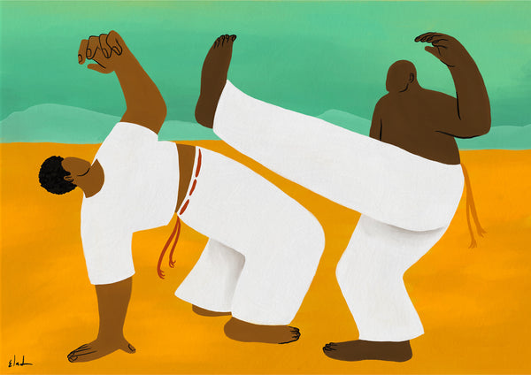 הדפס דיגיטלי לתלייה על הקיר | Capoeira | מאייר- אלעד מועלם