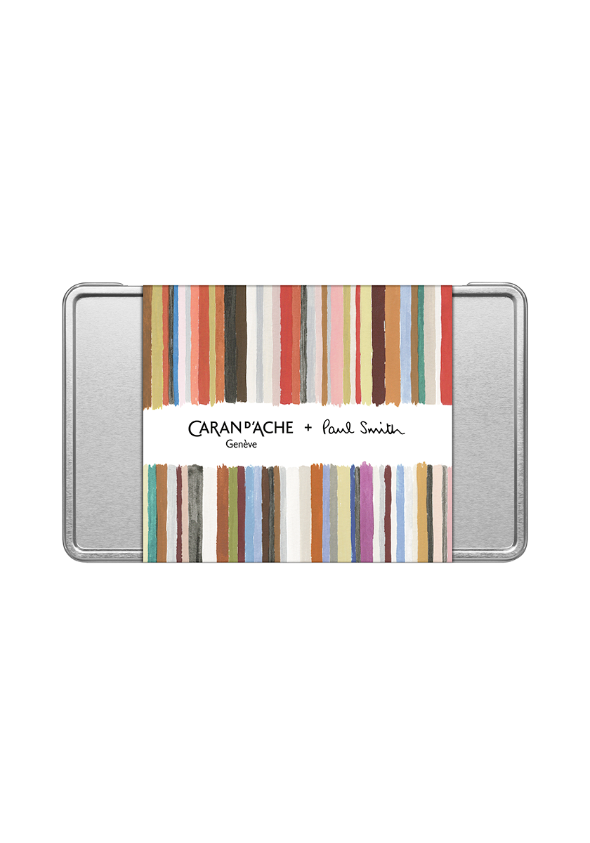 עט כדורי יוקרתי אקרידור כסוף | CARAN D’ACHE + Paul Smith Ecridor Ballpoint