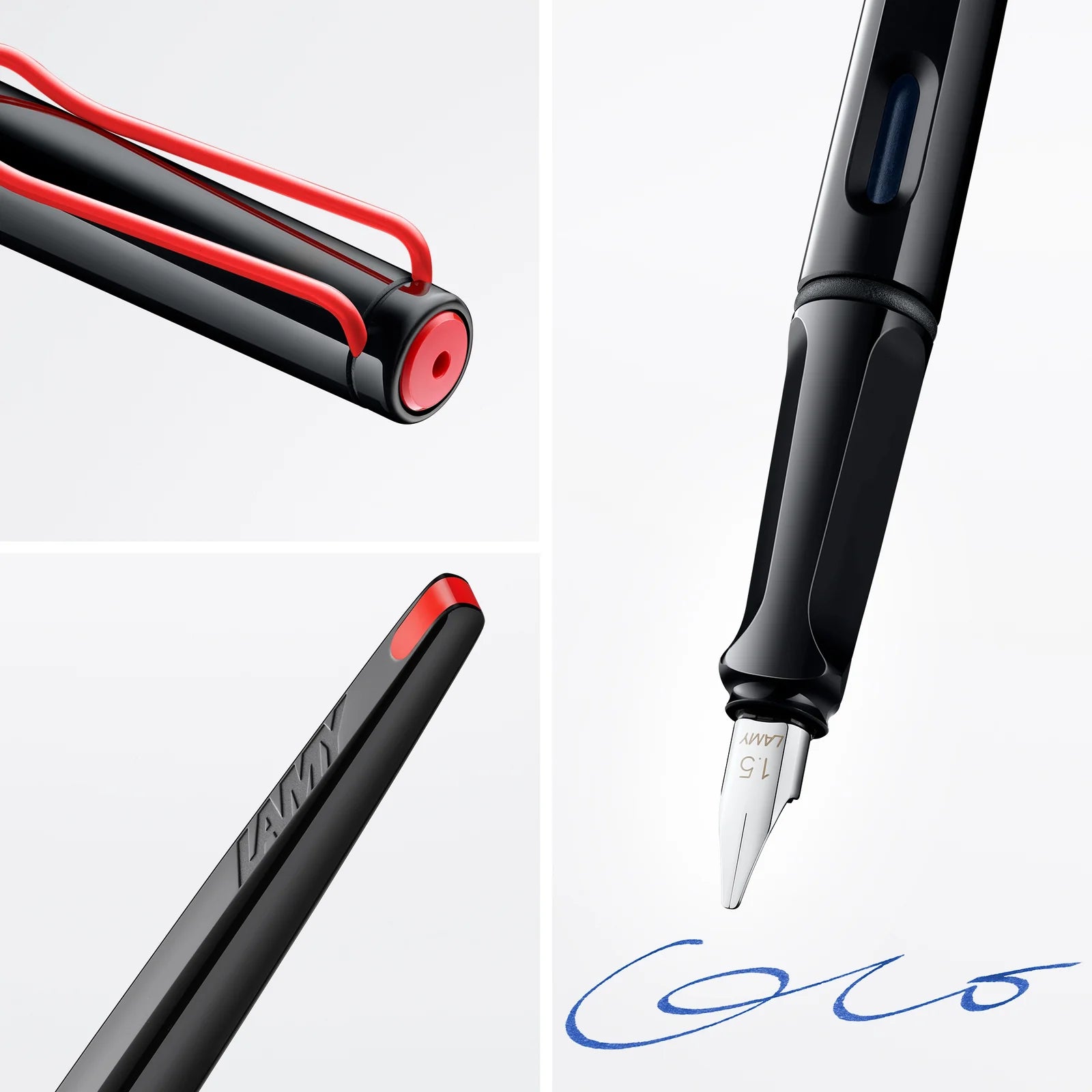 עט נובע קליגרפי שחור| עובי ציפורן לבחירה | LAMY Joy Black