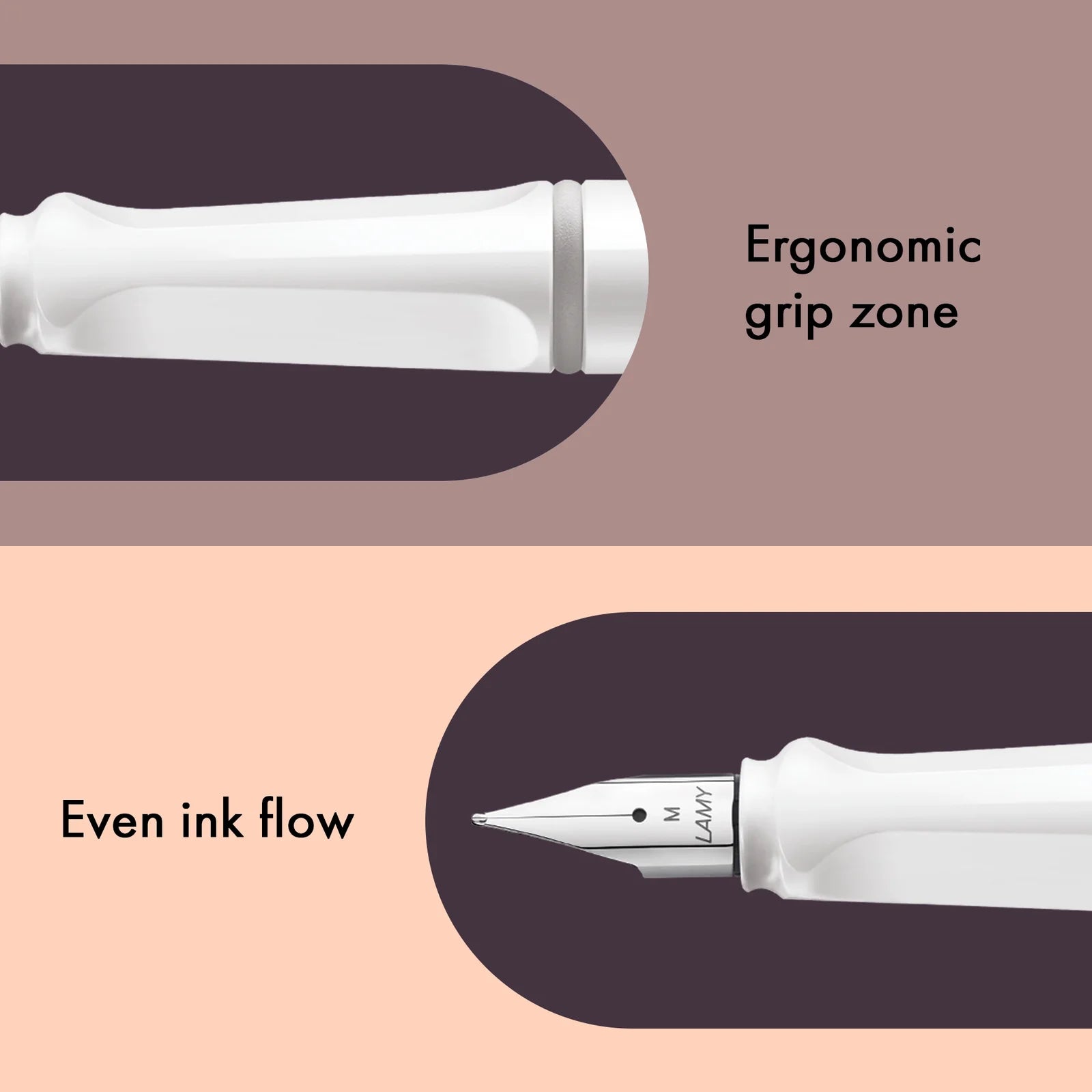 עט נובע לבן ספארי | LAMY safari white
