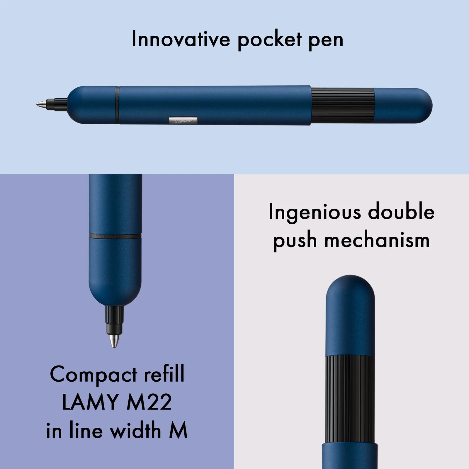 עט כדורי קומפקטי כחול עמוק | LAMY pico Imperialblue