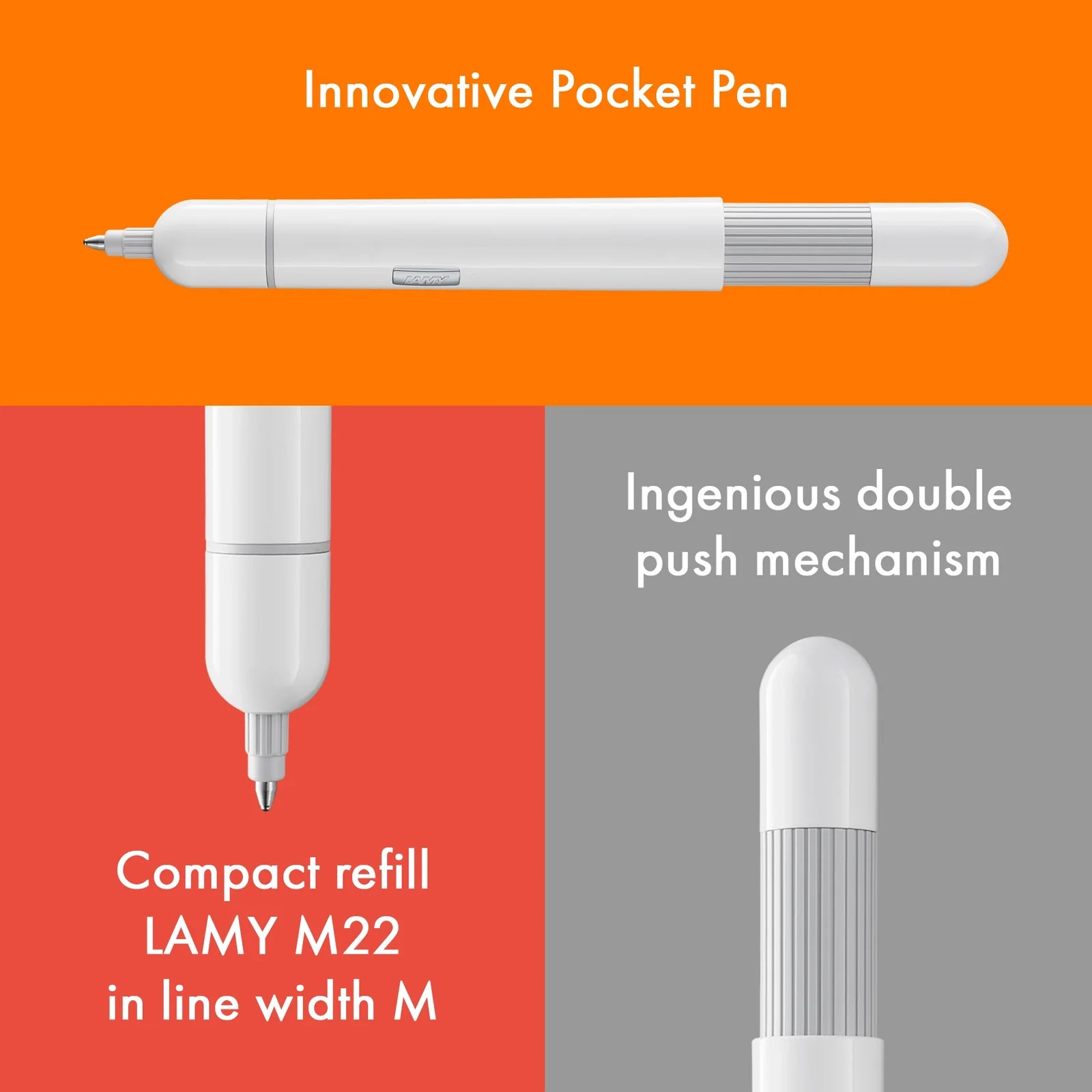 עט כדורי קומפקטי לבן | LAMY pico White