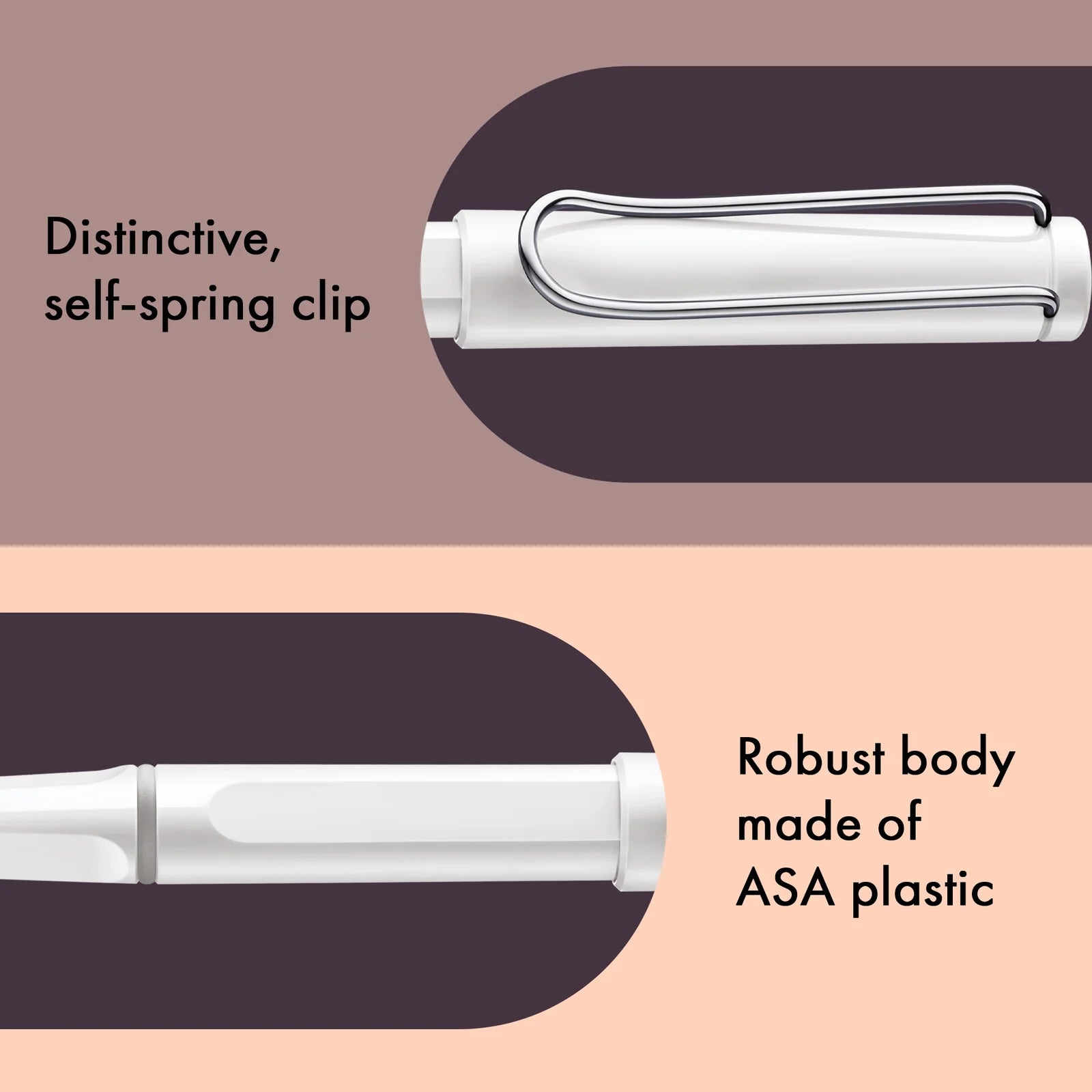 עט רולר לבן דגם ספארי | LAMY safari white