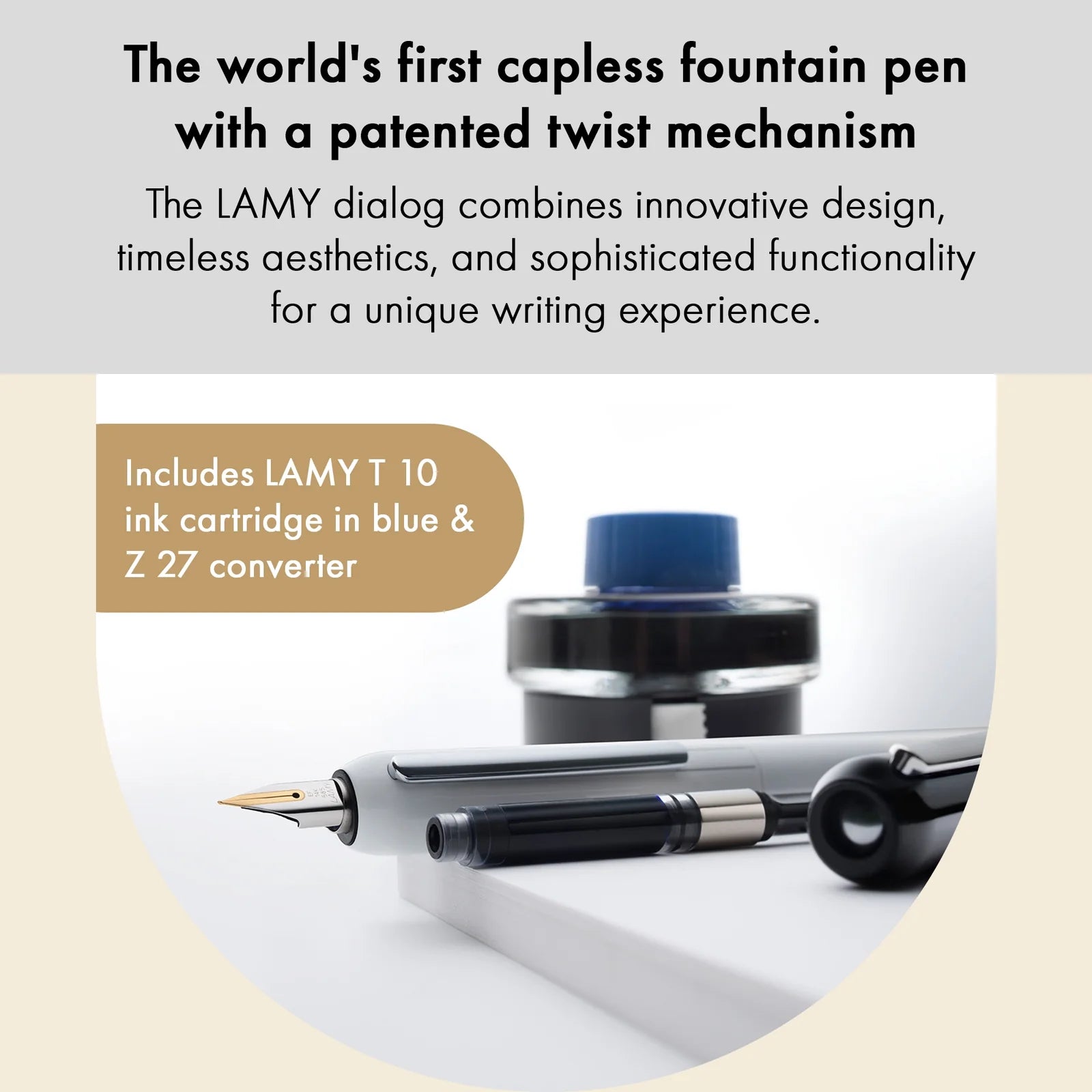 עט נובע יוקרתי כסוף  | LAMY Dialog Palladium