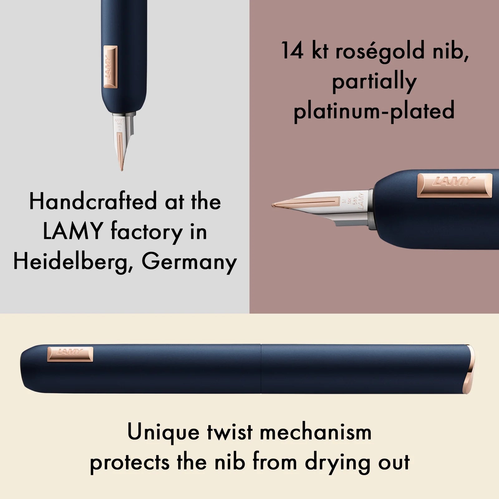 עט נובע יוקרתי קומפקטי כחול  |  LAMY Dialog cc blue