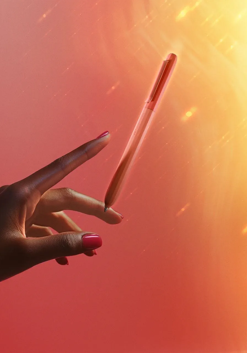 עט כדורי כתום אש | Faber Castell Avori Inner Fire