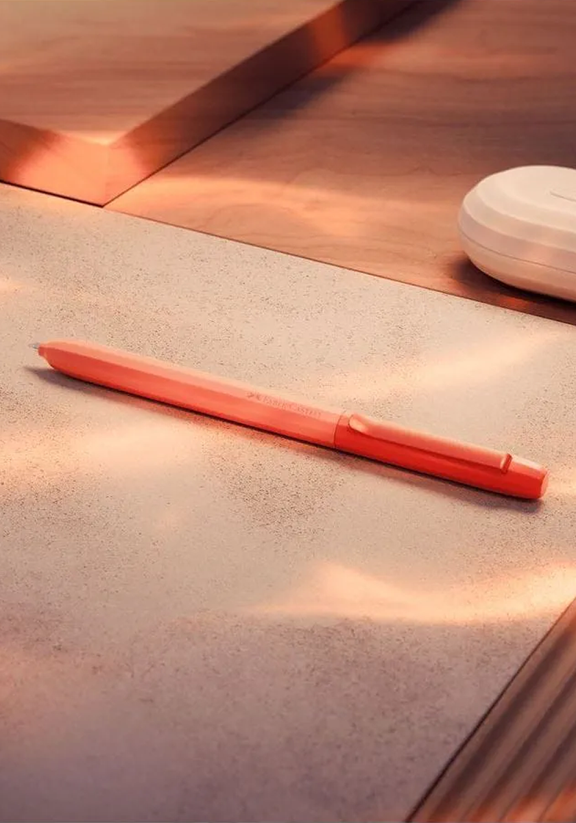 עט כדורי כתום אש | Faber Castell Avori Inner Fire
