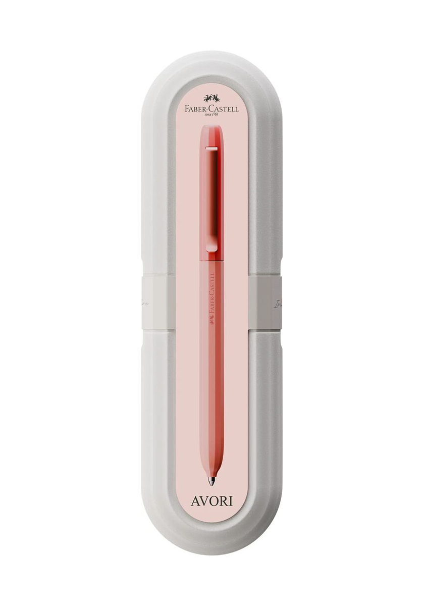 עט כדורי כתום אש | Faber Castell Avori Inner Fire