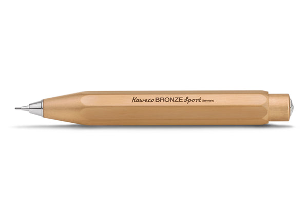 עיפרון מכני 0.7 מ"מ קומפקטי מברונזה מבית קוואקו גרמניה | KAWECO BRONZE SPORT