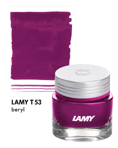 דיו שחור לעט נובע 30 מ"ל |LAMY T 53 crystal ink beryl