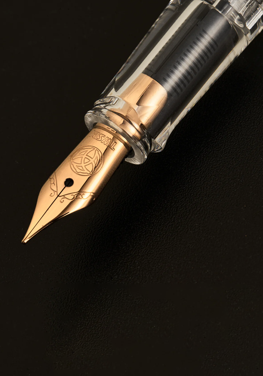 עט נובע שחור מרבל וברונזה | TWSBI ECO Black Marble Bronze