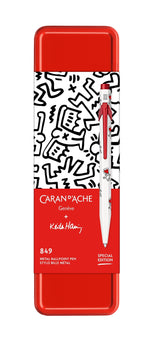 עט כדורי לבבות קית' הרינג מסדרה 849   | מהדורה מוגבלת | CARAN D’ACHE + KEITH HARING