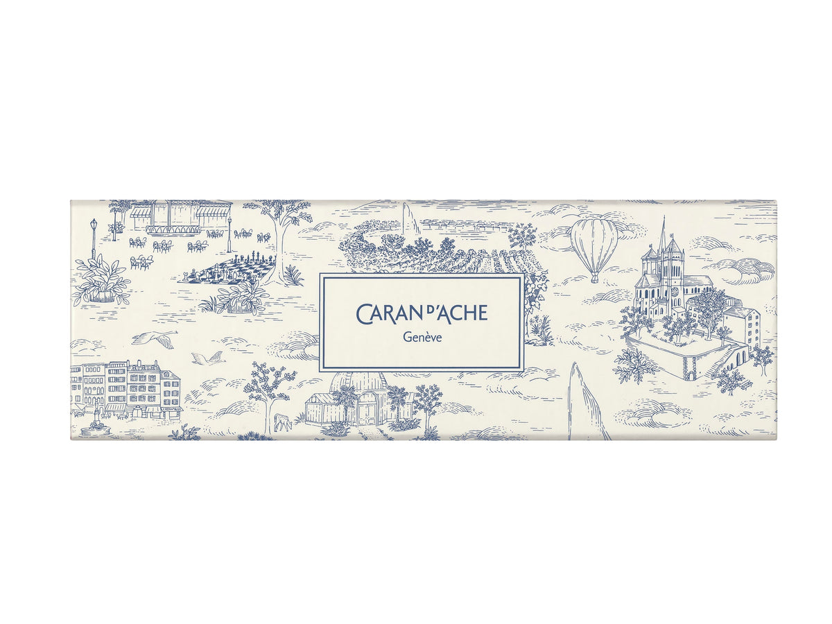 עט כדורי לבן מאוייר | CARAN D'ACHE 849™ BALLPOINT PEN TOILE DE JOUY