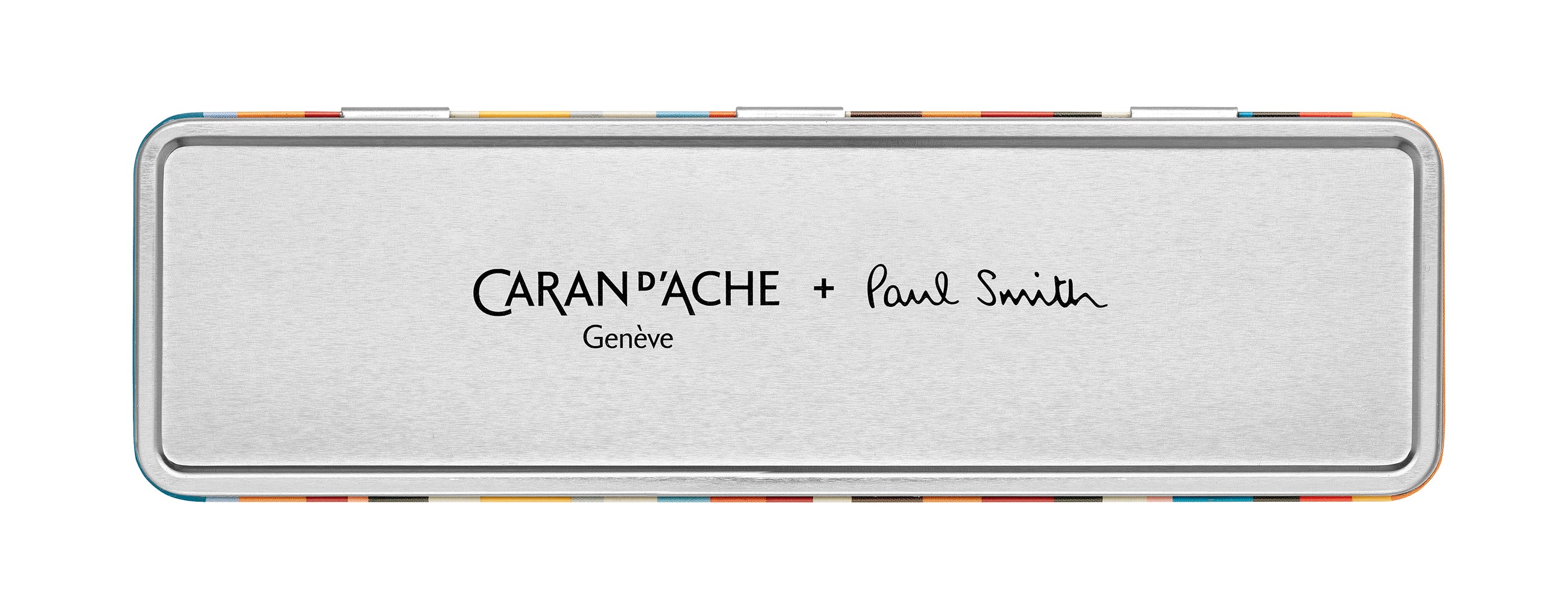 עט כדורי כסוף ומפוספס מסדרת 849 | CARAN D’ACHE + PAUL SMITH EDITION 5 GREY SILVER