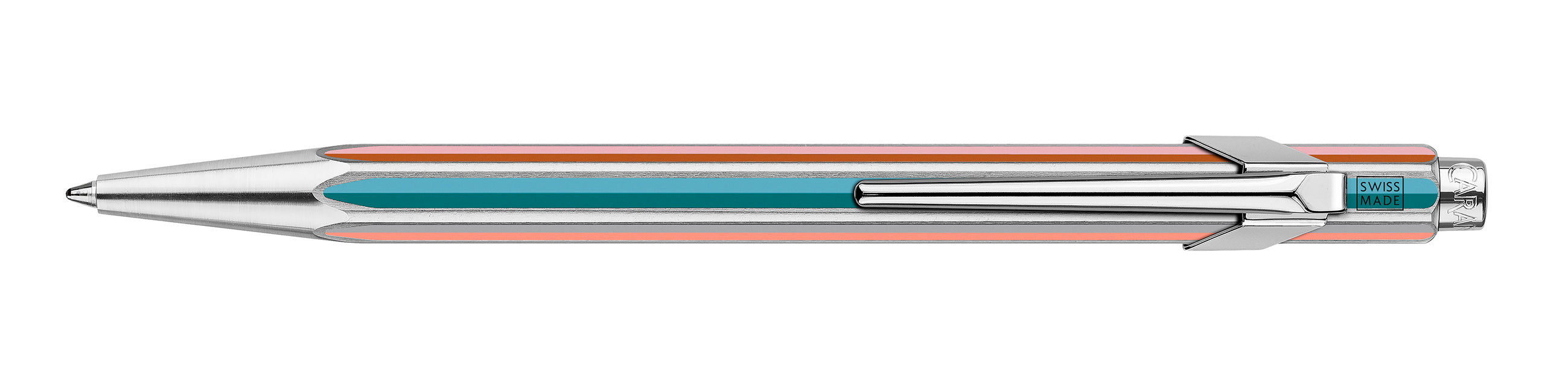 עט כדורי כסוף ומפוספס מסדרת 849 | CARAN D’ACHE + PAUL SMITH EDITION 5 GREY SILVER