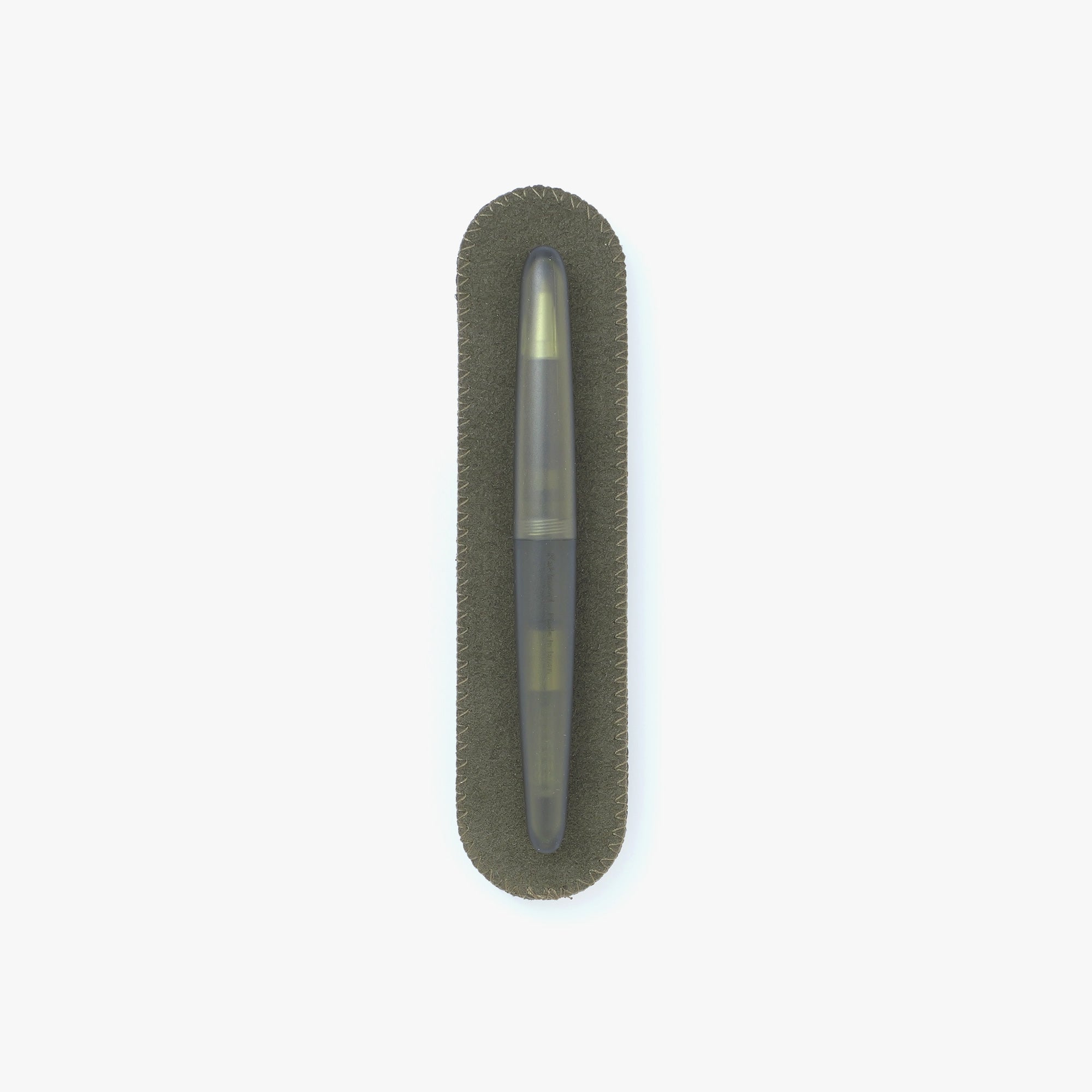 נרתיק ירוק מוס לעט מדגם פרוסט | Kakimori Soft pen case