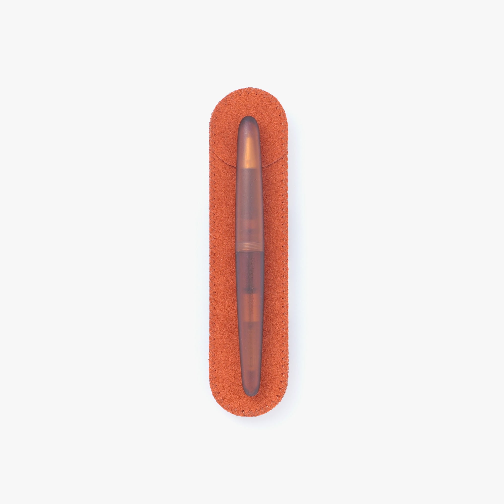 נרתיק כתום אמבר לעט מדגם פרוסט | Kakimori Soft pen case