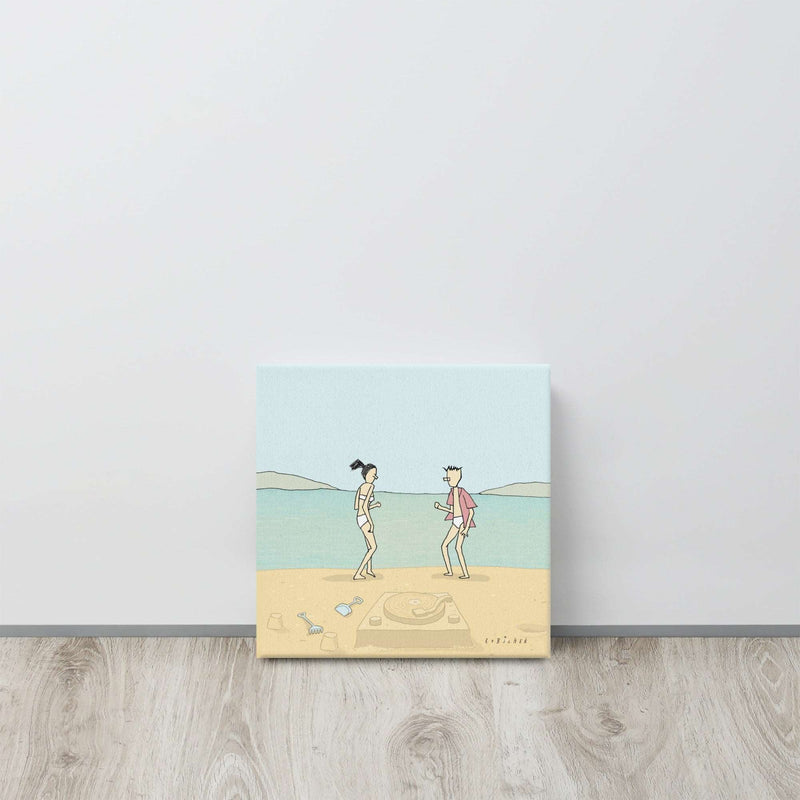 Dancing on the beach Canvas