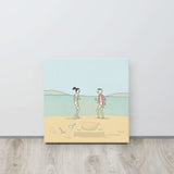 Dancing on the beach Canvas