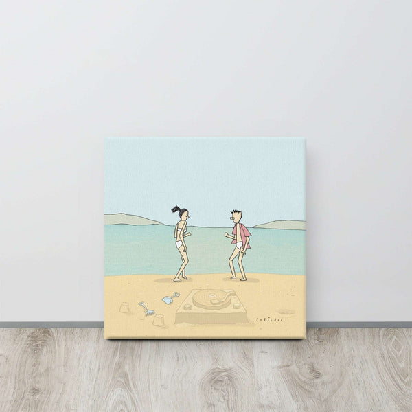 Dancing on the beach Canvas