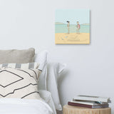 Dancing on the beach Canvas