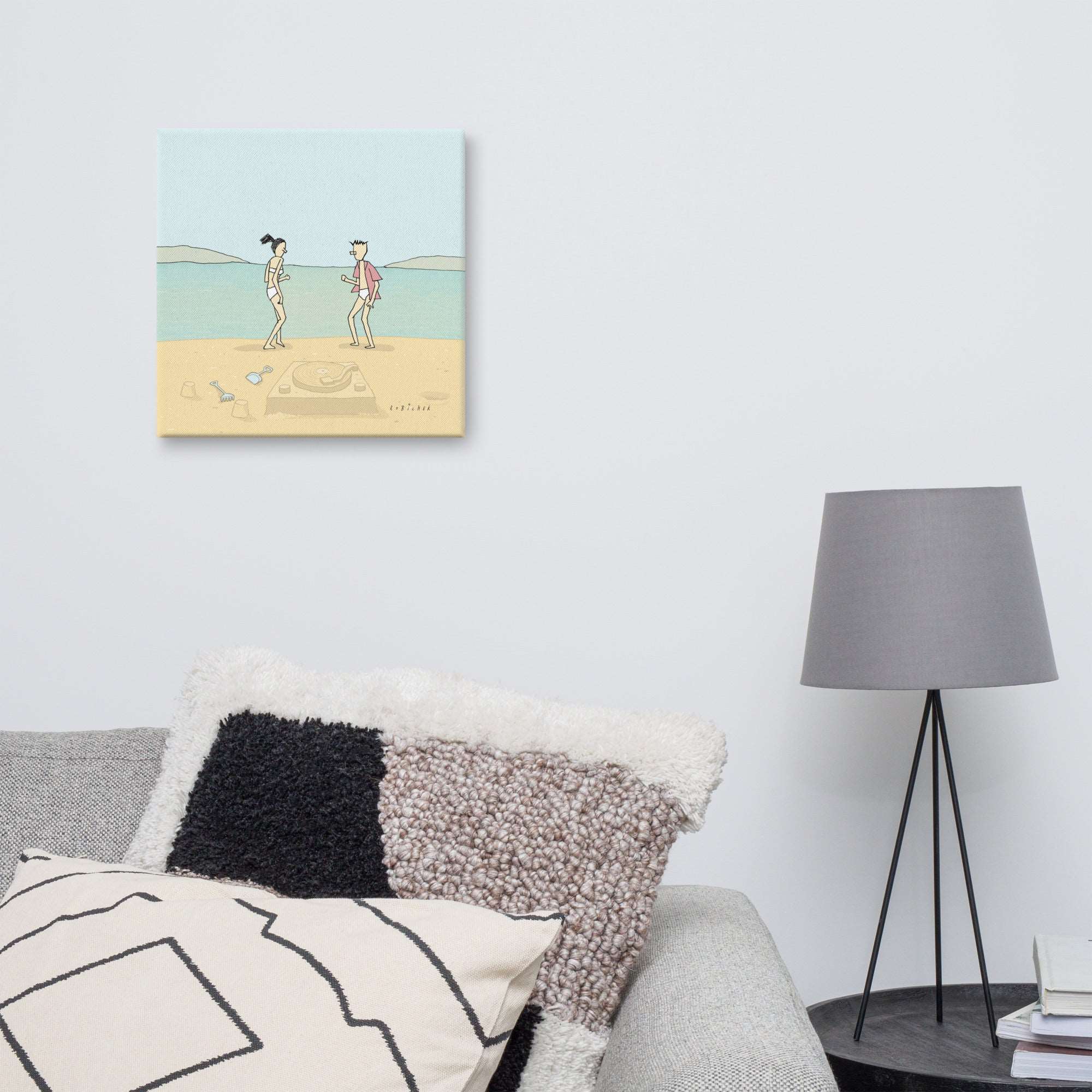 Dancing on the beach Canvas