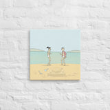 Dancing on the beach Canvas