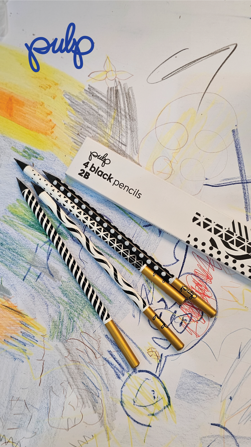 ערכת ציור בעיפרון | בלוק ציור ב3 גדלים לבחירה + עיפרון ציור 6B + רביעיית עפרונות 2B + עיפרון HB