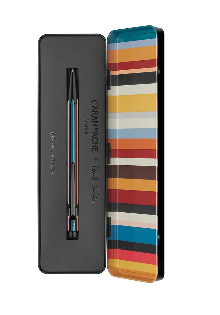 עט כדורי כסוף ומפוספס | CARAN D’ACHE + PAUL SMITH 849 EDITION 5