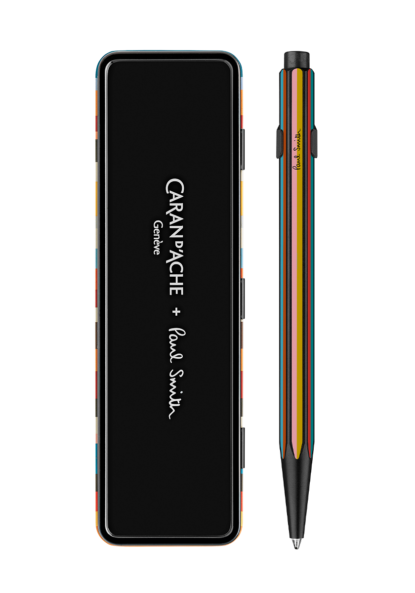 עט כדורי כסוף ומפוספס | CARAN D’ACHE + PAUL SMITH 849 EDITION 5