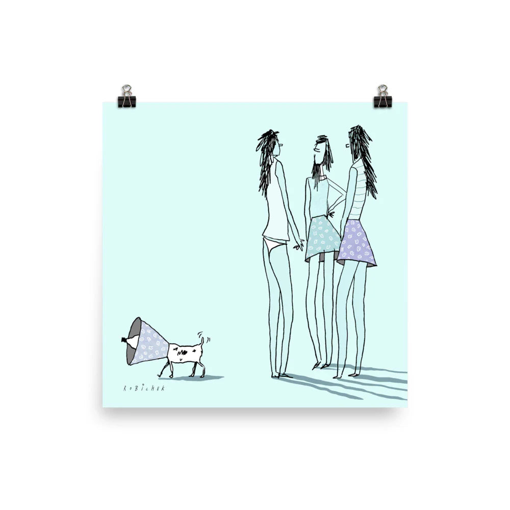 הדפס דיגיטלי | Dog Skirt | יובל רוביצ'ק