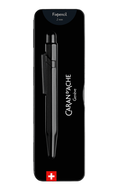 עיפרון 2 מ"מ יוקרתי שחור | Caran D'Ache FIXPENCIL BLACK CODE MECHANICAL PENCIL