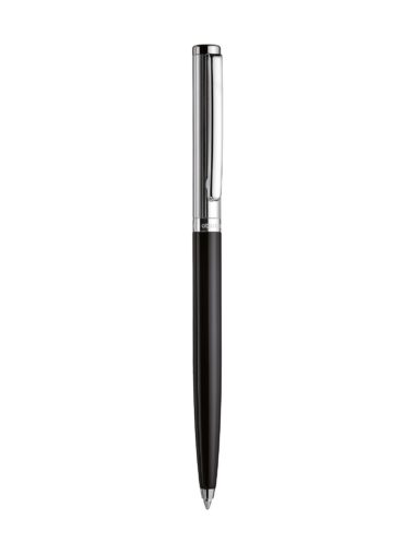 עט כדורי בציפוי כסף סטרלינג 925 ושחור מבריק | עיצוב 01 | OTTO HUTT