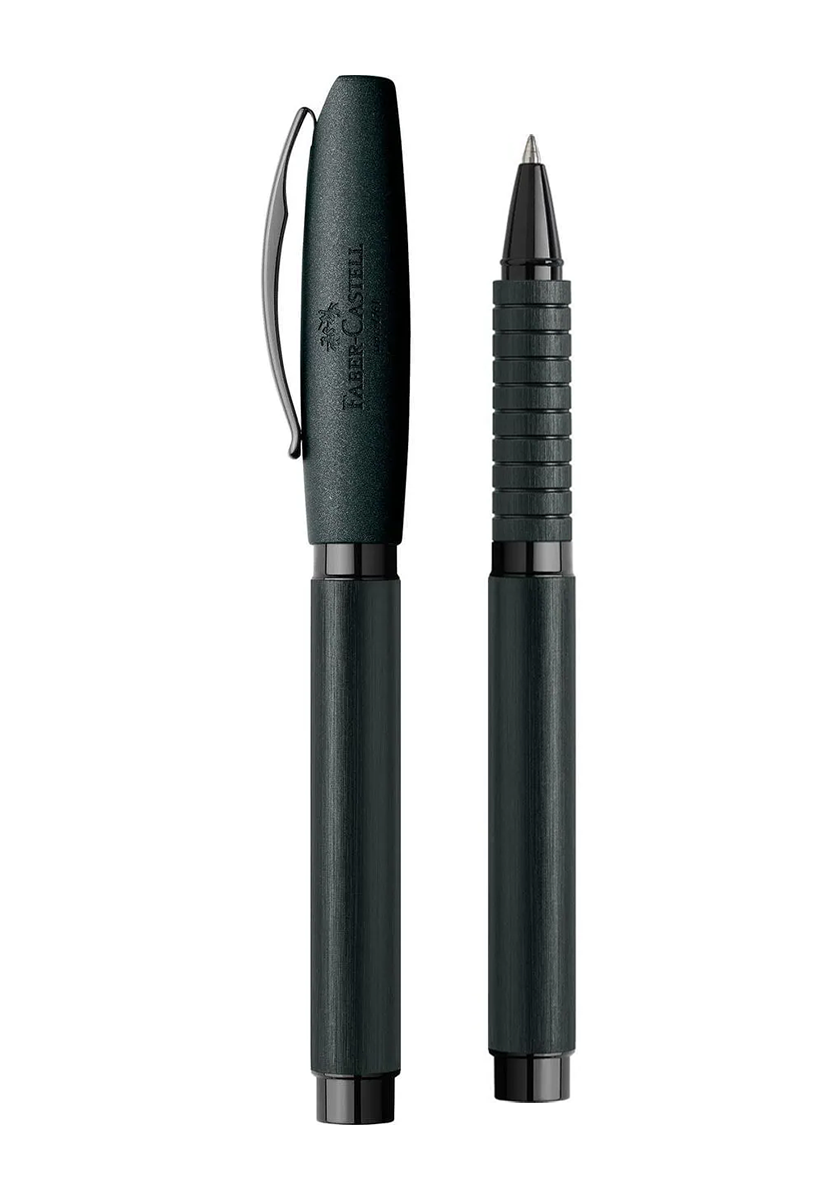עט רולר אלומיניום שחור | Faber Castell Essentio