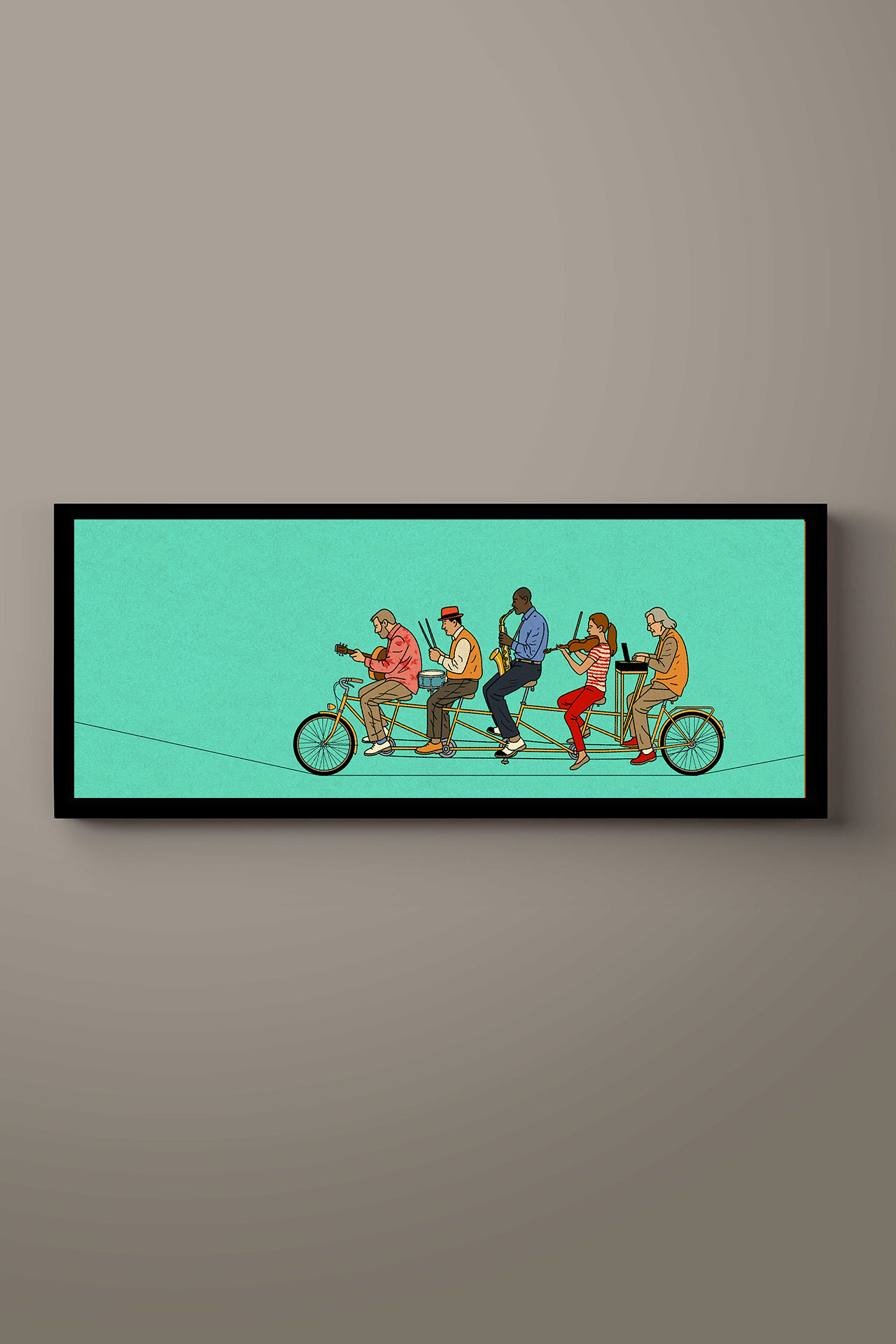 פרינט לתלייה על הקיר | Improbike green | יזהר כהן - אוסף חדש