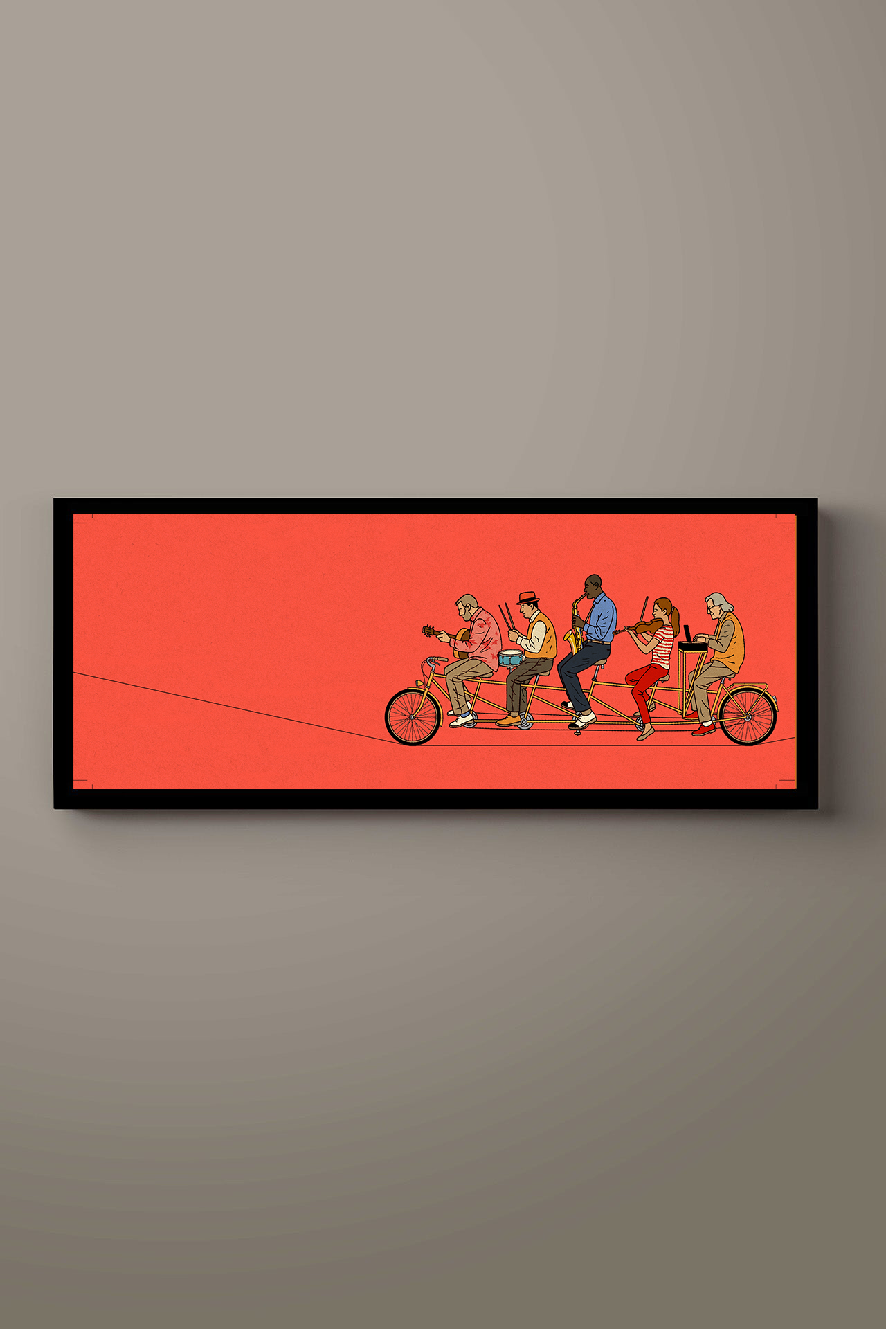 פרינט לתלייה על הקיר | Improbike red | יזהר כהן - אוסף חדש