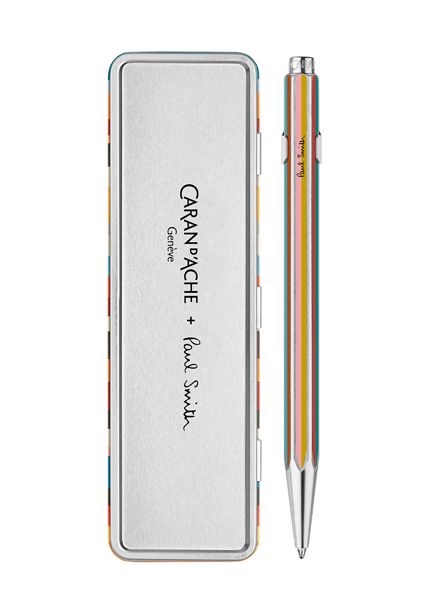 עט כדורי שחור ומפוספס | CARAN D’ACHE + PAUL SMITH EDITION 5
