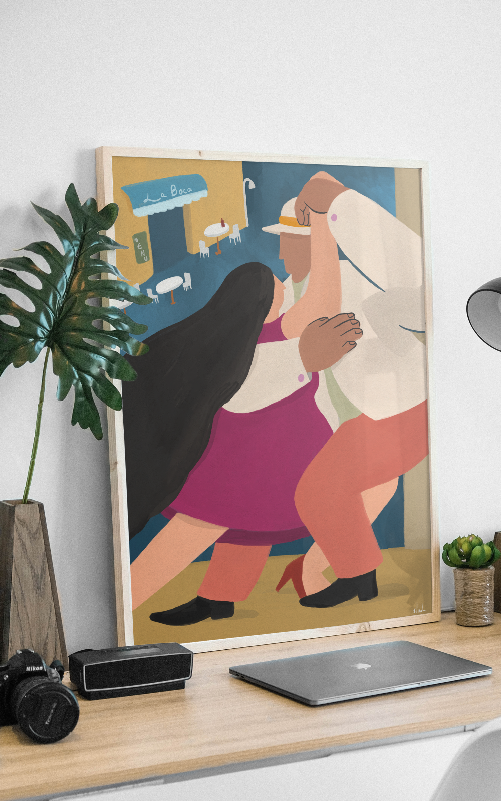 הדפס דיגיטלי לתלייה על הקיר | Night Tango | מאייר- אלעד מועלם