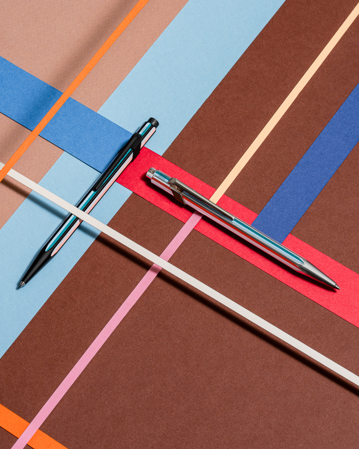 עט כדורי שחור ומפוספס מסדרת 849 | CARAN D’ACHE + PAUL SMITH EDITION 5 BLACK
