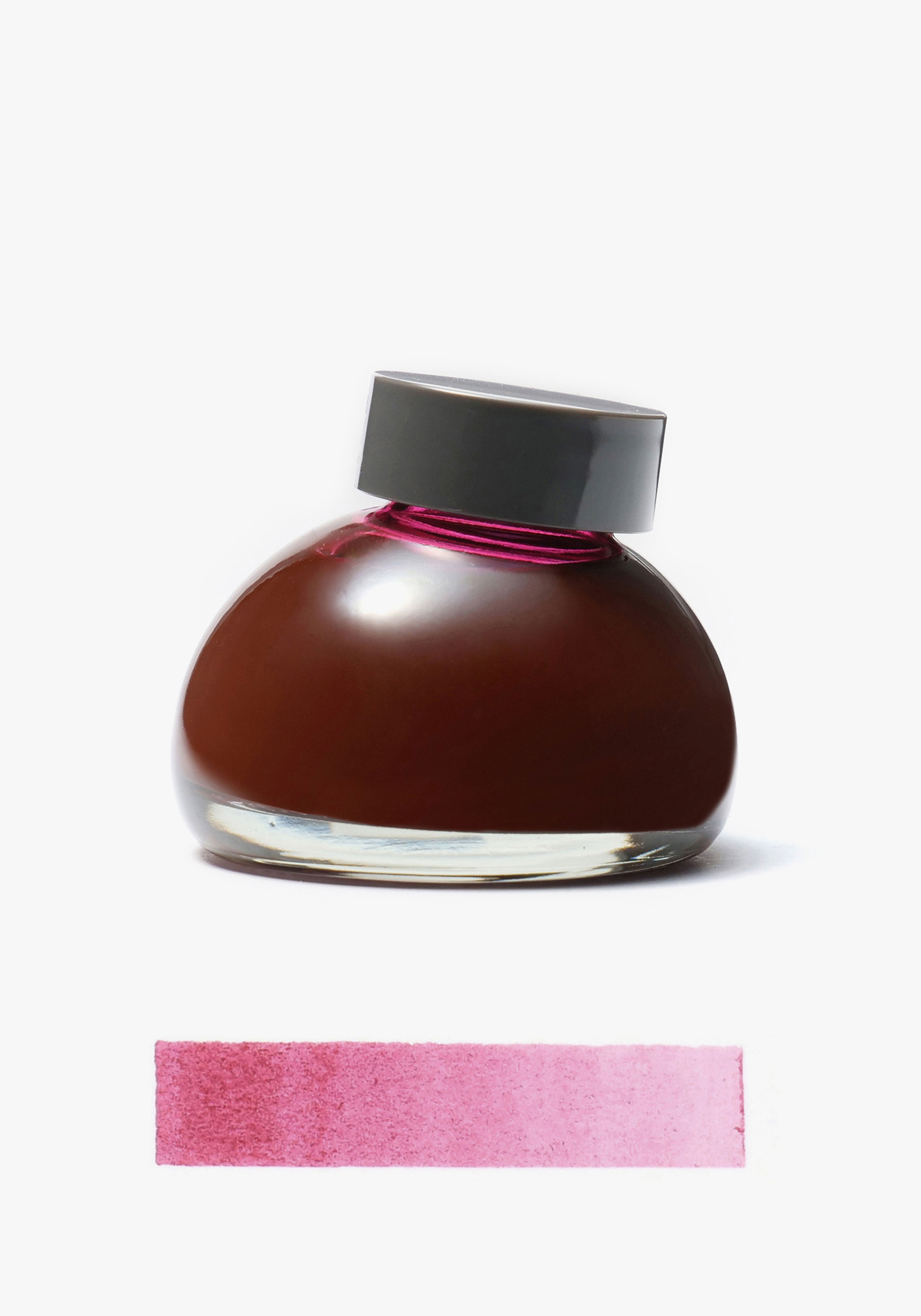 בקבוק דיו זכוכית ורוד פוקסיה | Kakimori Ink Tototo