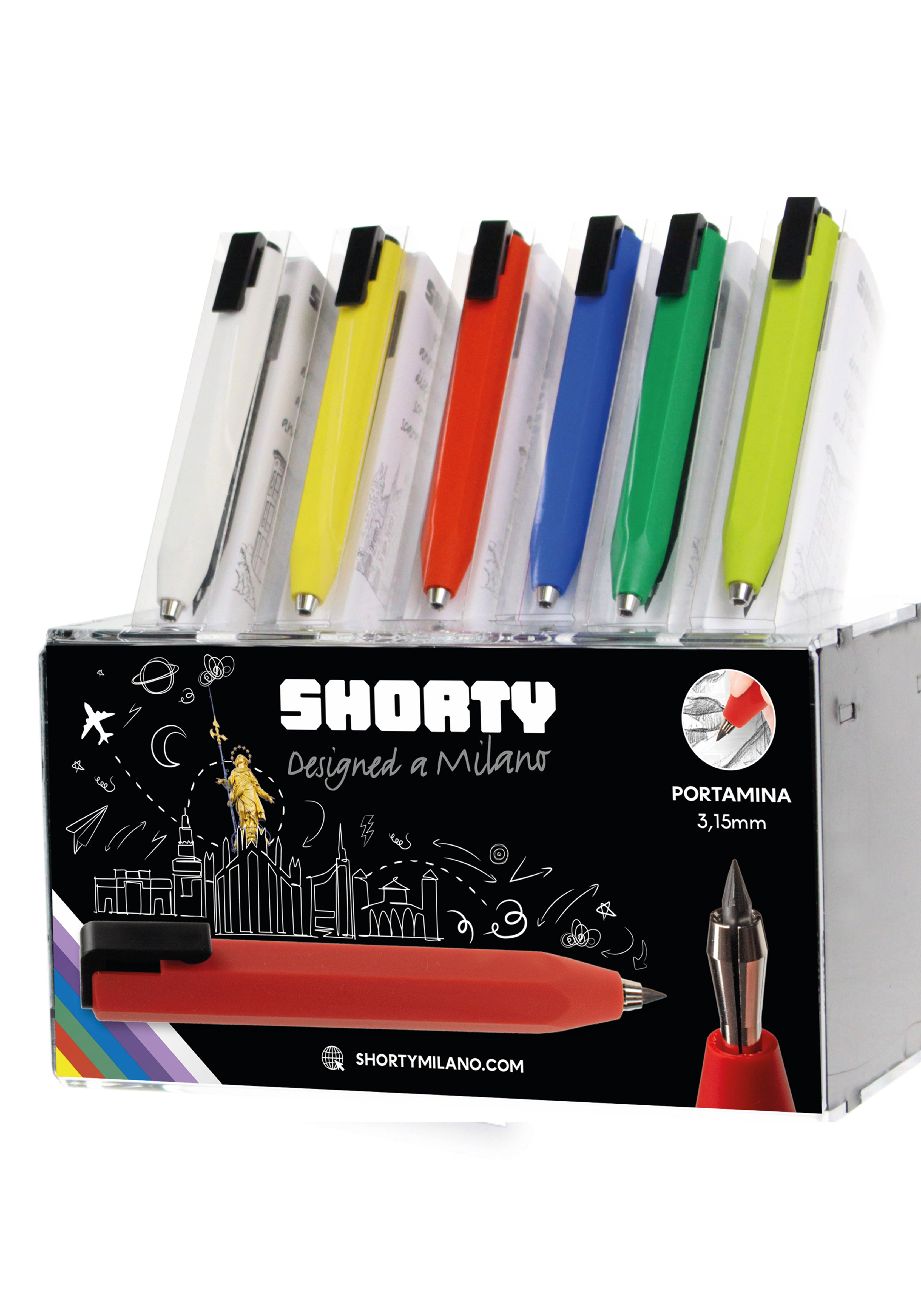 מחזיק עופרת צהוב 3.15 מ"מ | SHORTY TWIN YELLOW