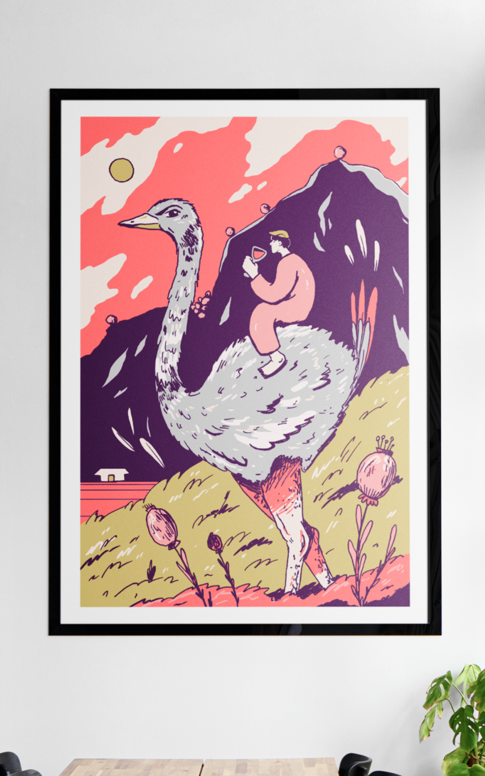 PRINT | EREZOO | OSTRICH