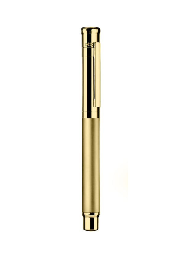 עט רולר בגימור זהב 18 קראט  | DESIGN 04 | OTTO HUTT